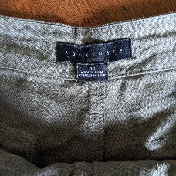 SANCTUARY Linen Utility Shorts - Picture 4 of 8